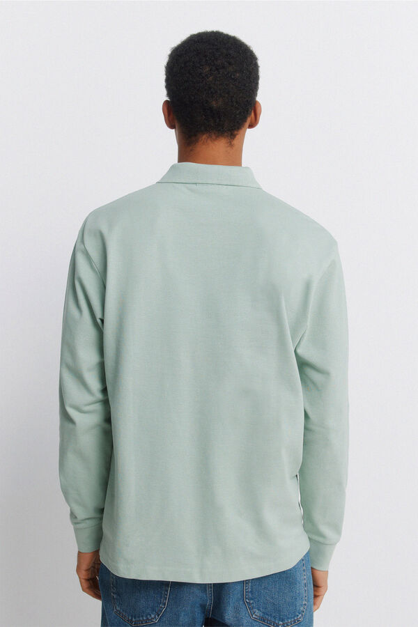 Springfield Polo Springfield b&aacute;sico manga comprida regular fit verde