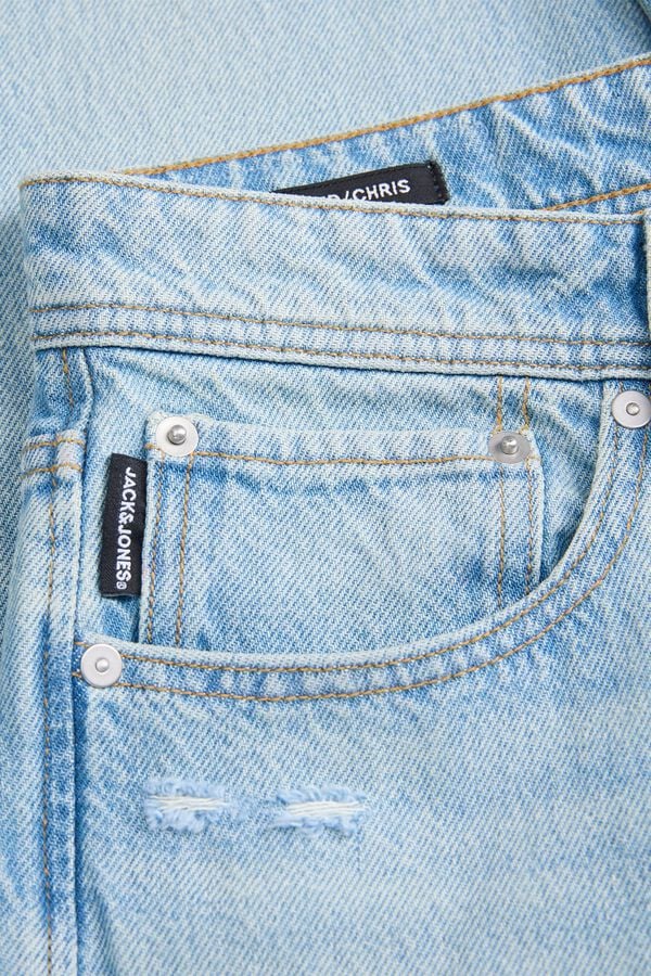 Jack & Jones Jeans baggy com efeito lavado azul
