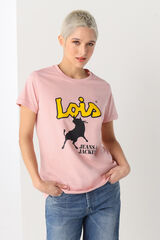 Lois T-shirt manga curta rosa