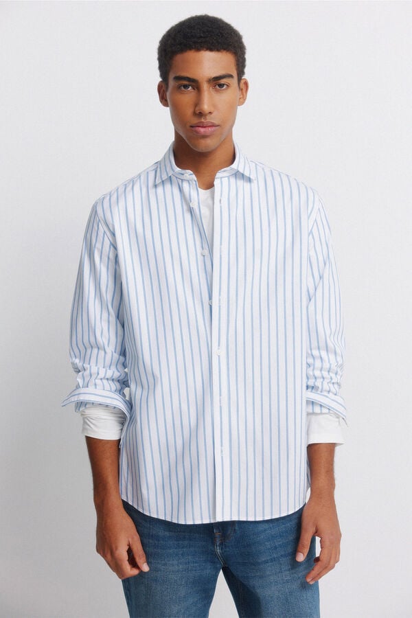 Springfield Poplin shirt blue