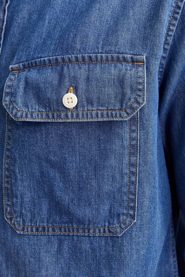 Jack & Jones Camisa estruturada com ajuste confortável azul