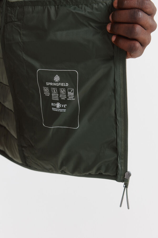 Springfield Casaco acolchoado Caqui escuro