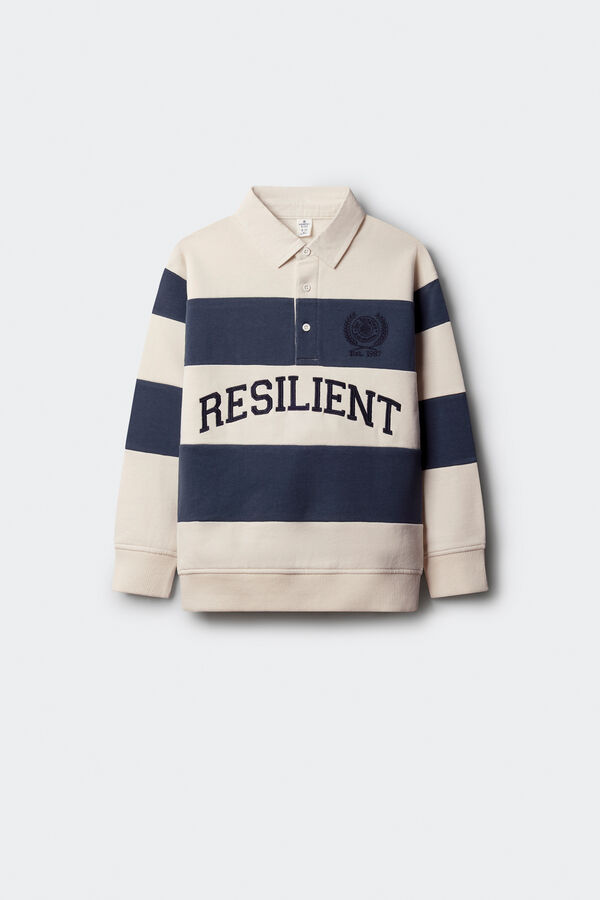 Springfield Kids Sweatshirt riscas para meninos branco