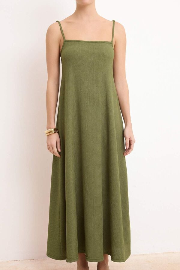 Trendyol Vestido maxi com costas abertas estampado