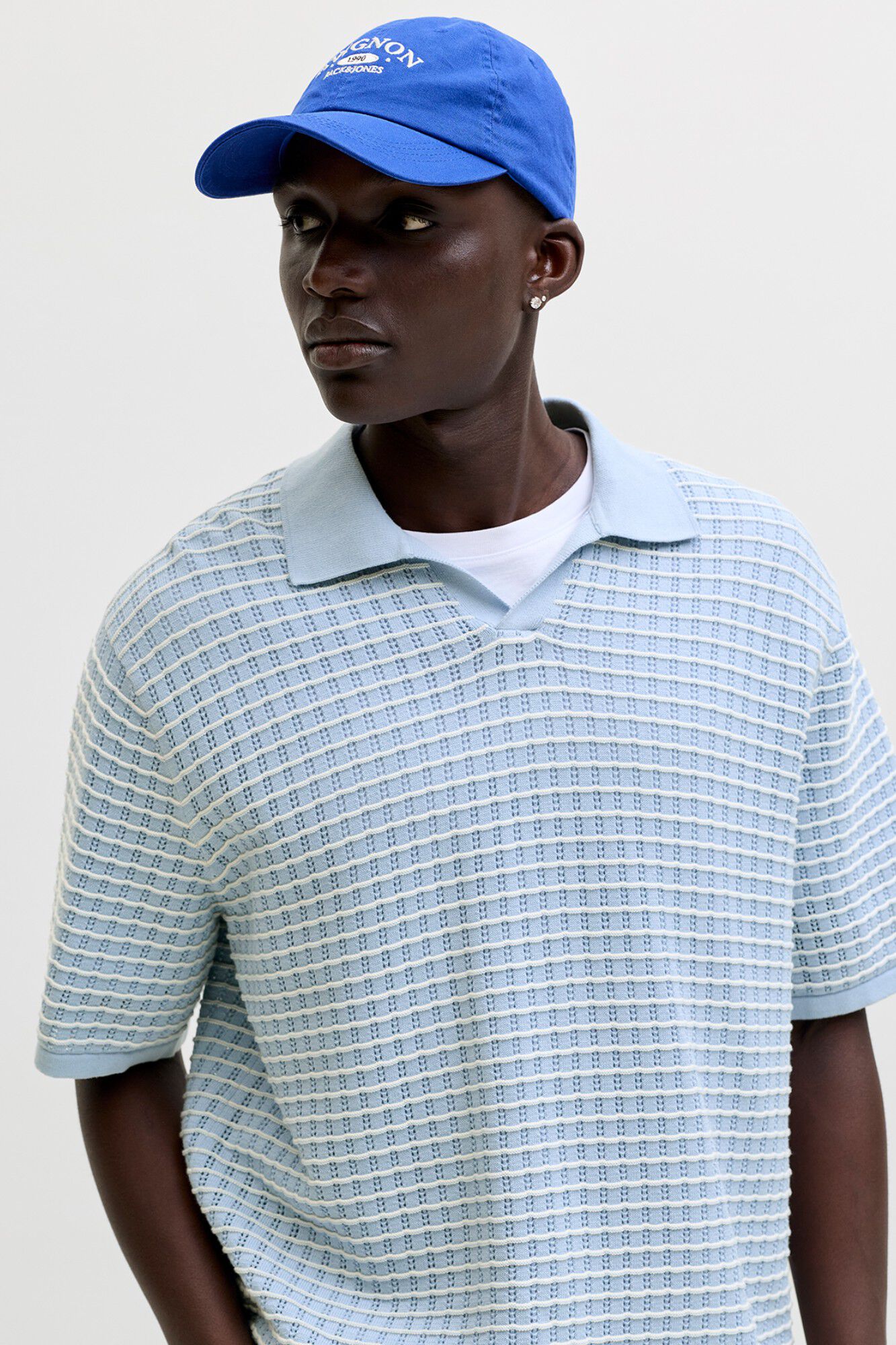Jack & Jones Polo em malha relaxed fit em algod&atilde;o