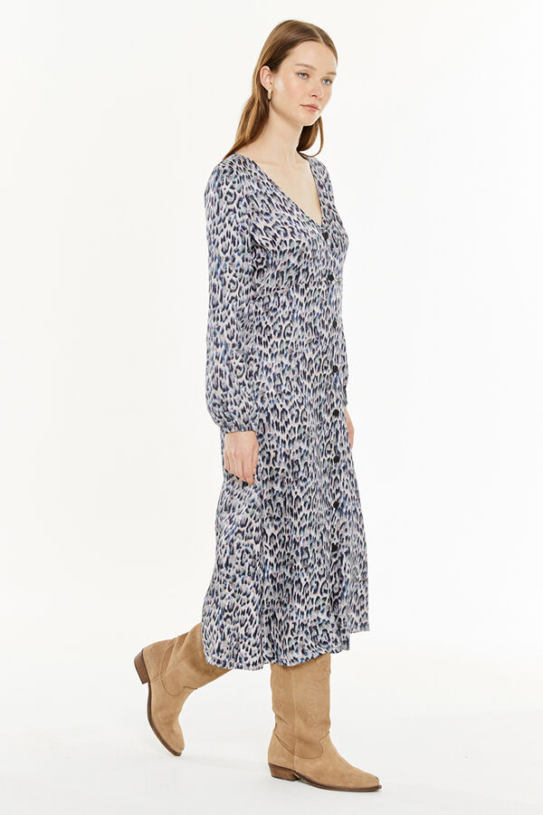 Systemaction Vestido com estampa animal estampado