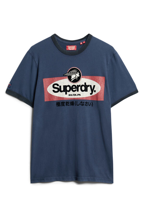 Superdry  Camisola de manga curta  azul