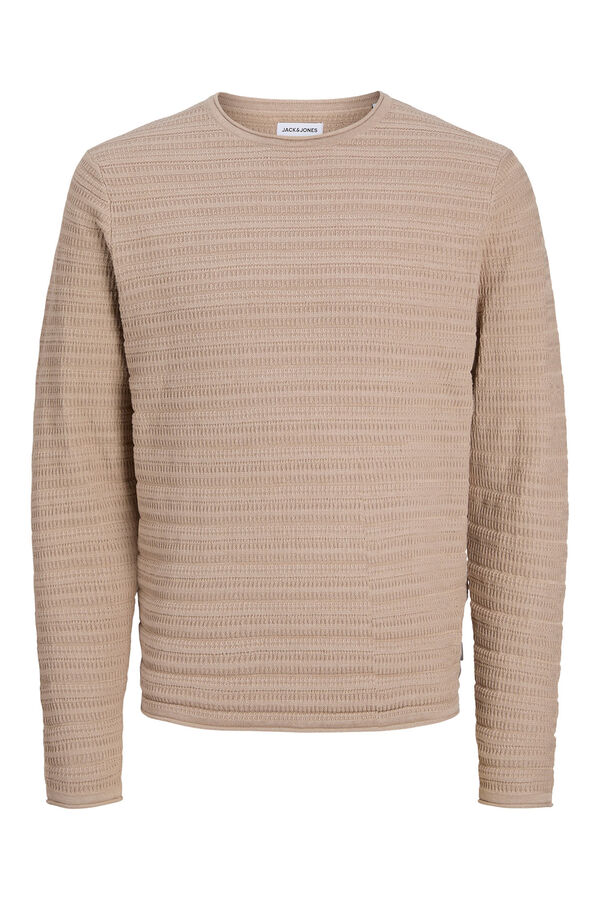 Jack & Jones Camisa de malha de regular fit bege