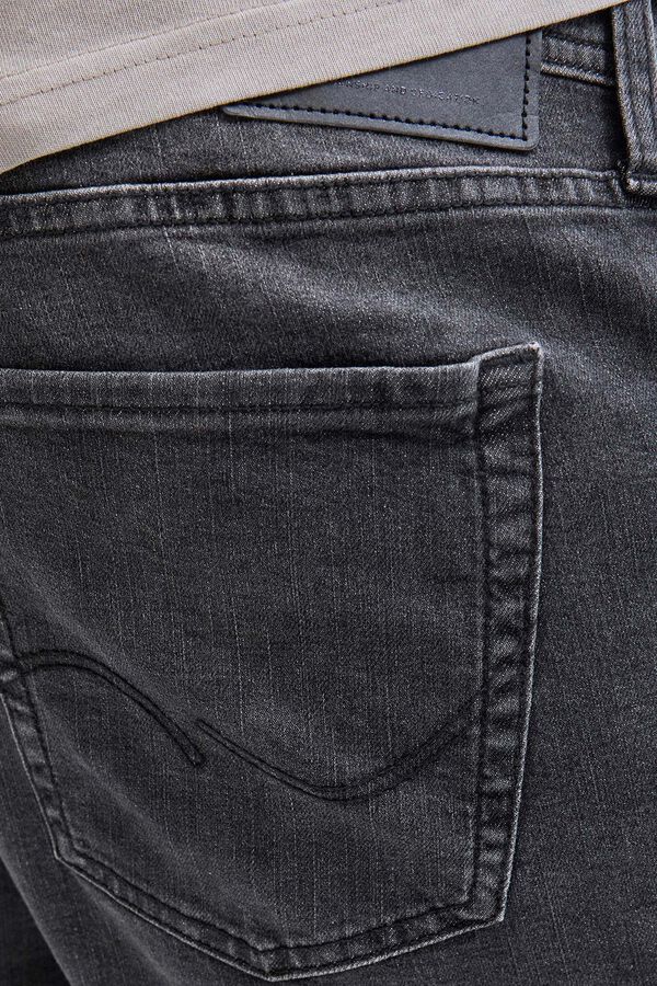 Jack & Jones PLUS cal&ccedil;a jeans slim fit de cinco bolsos preto
