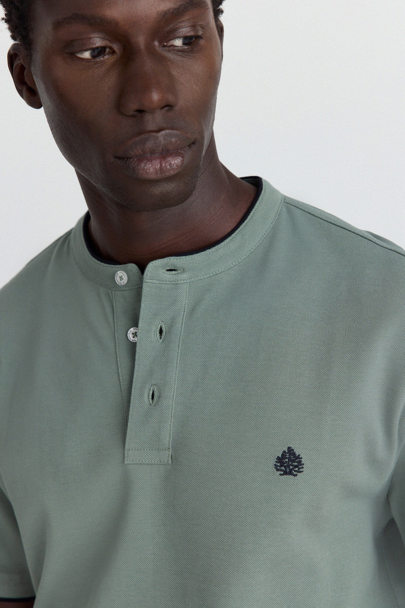 Springfield Polo em piqu&eacute; gola mao slim fit