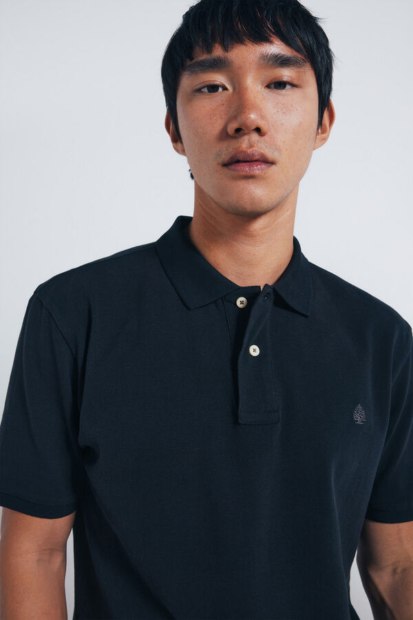 Springfield Polo piqué básico regular fit preto
