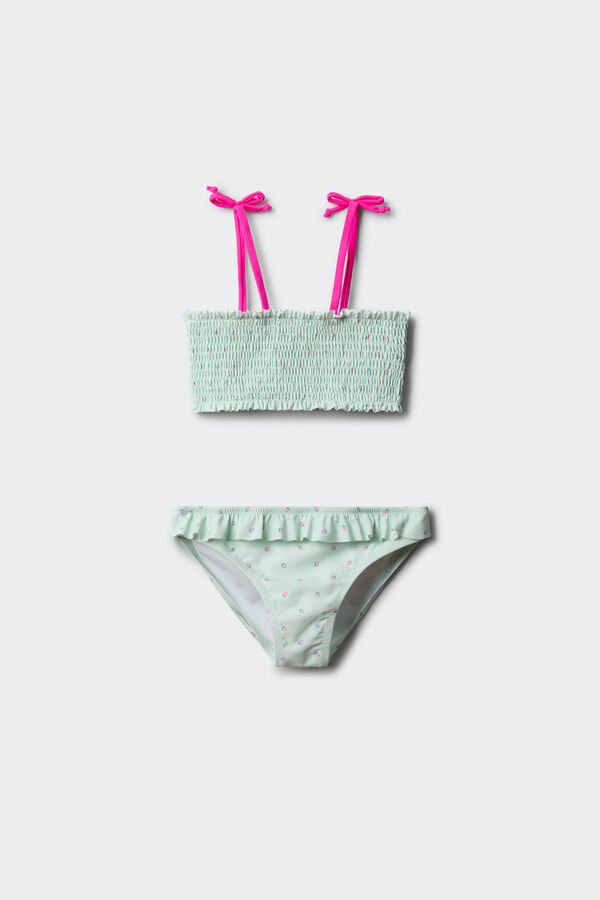 Springfield Kids Floral honeycomb bikini girl green