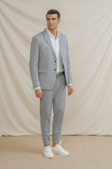 Celopman Blazer de malha azul