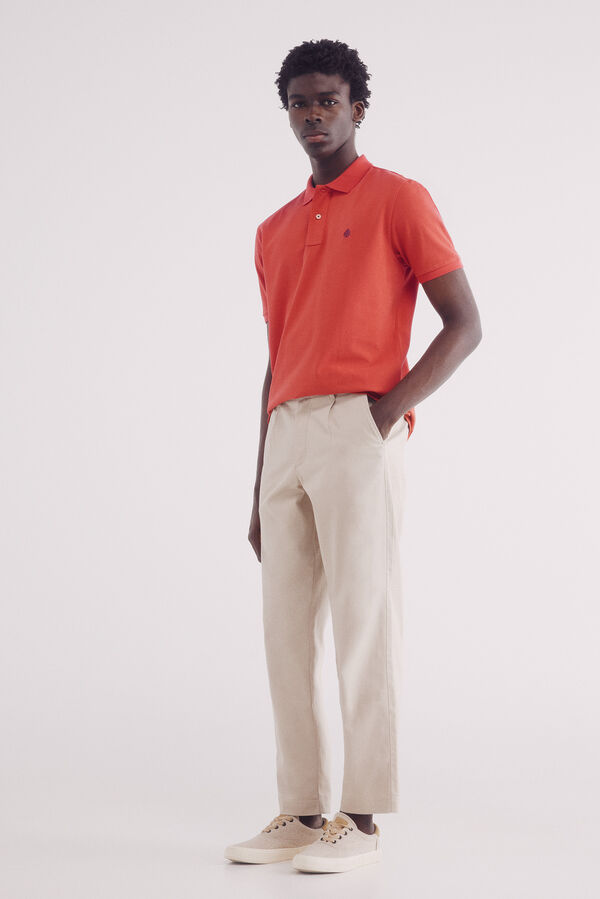 Springfield Polo piqué básico regular fit vermelho