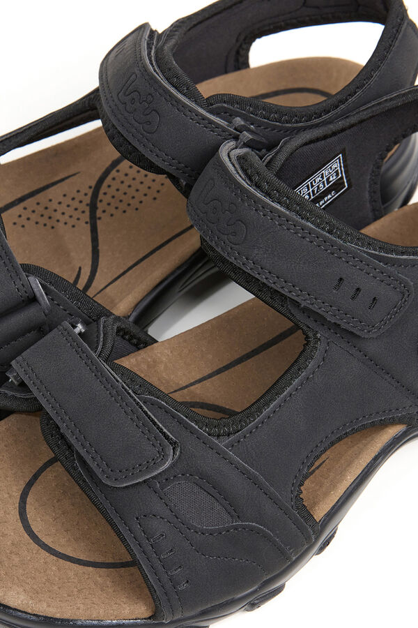 Lois Casual two-strap sandal black