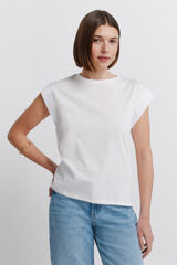 Springfield T-shirt de manga curta com lantejoulas branco