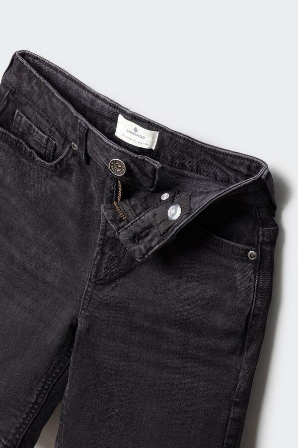 Springfield Kids Bermudas infantil em denim preto