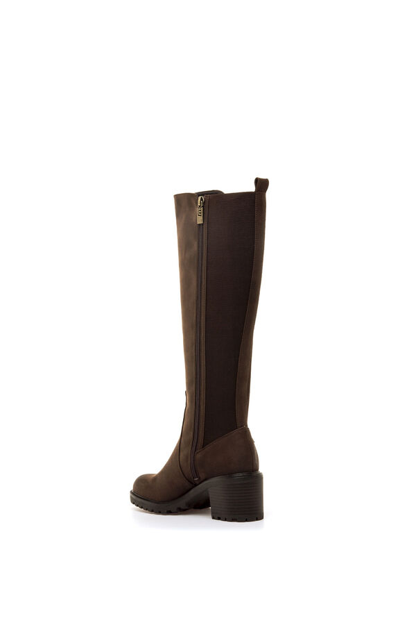 MTNG Botas de cano alto com sola dentada cru