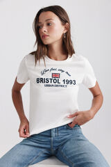 Springfield T-shirt de manga curta Inglaterra branco