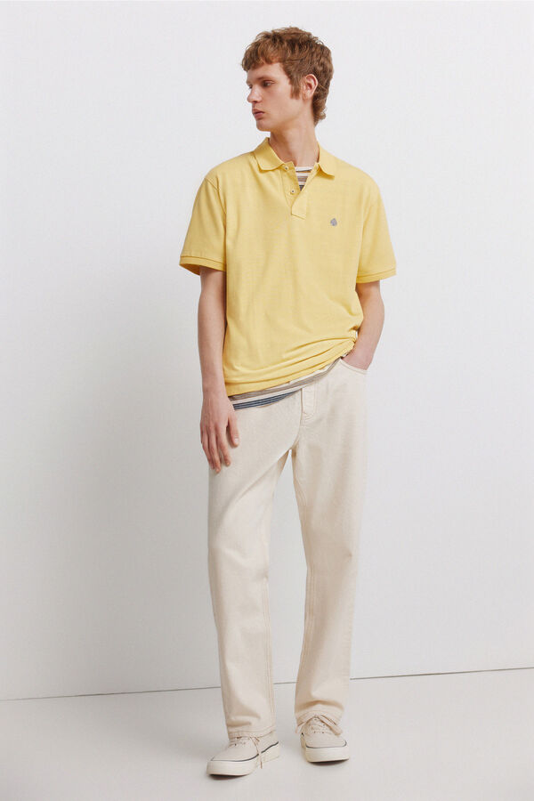Springfield Polo b&aacute;sico Springfield regular fit amarelo