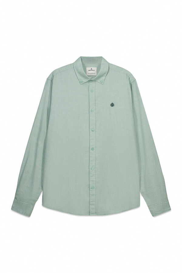 Springfield Camisa estruturada verde