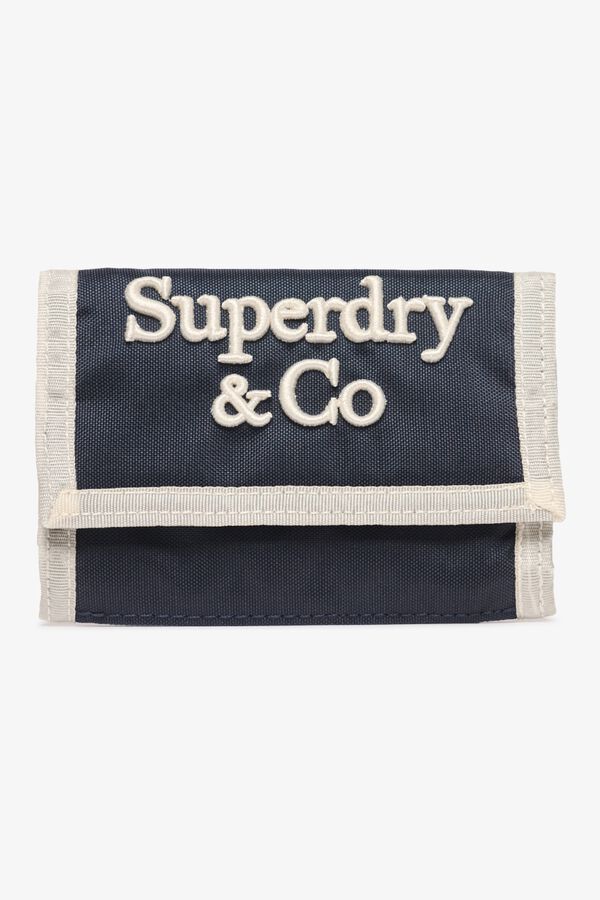 Superdry Carteira porta-moedas de velcro azul