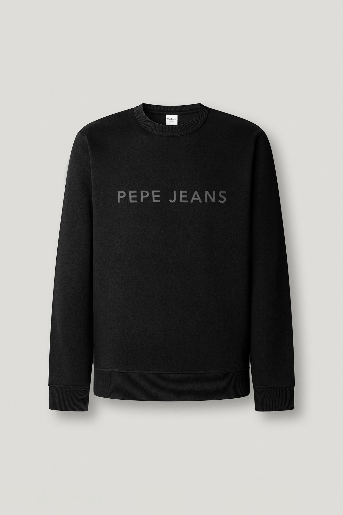 Pepe Jeans Sweatshirt com logo gola redonda