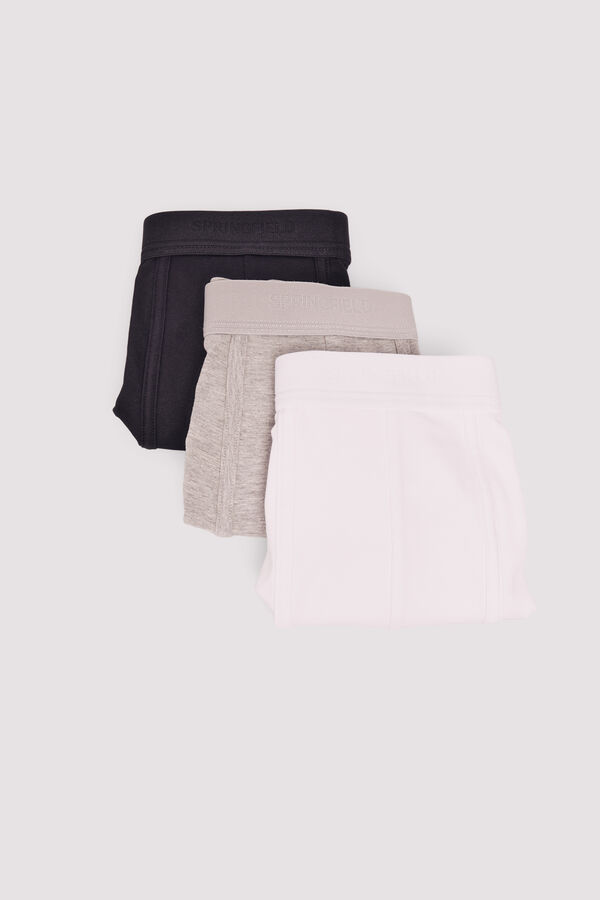 Springfield Pack 3 boxers básicos cinzento