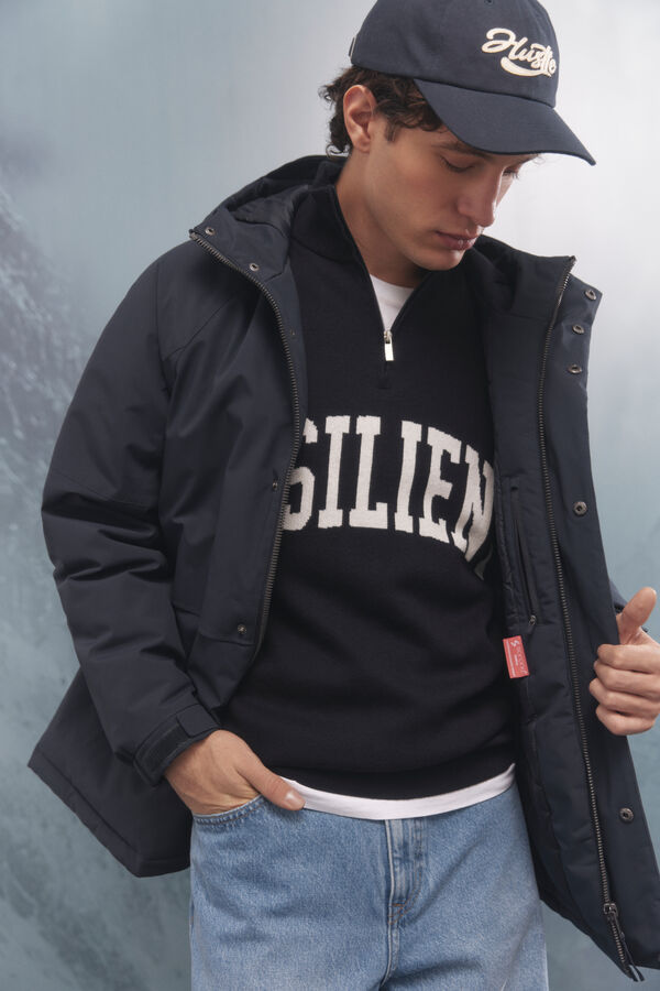 Springfield Thermal padded parka blue