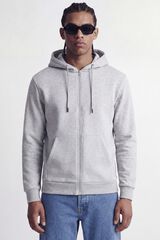 Jack & Jones Sweatshirt relaxed com capuz cinzento