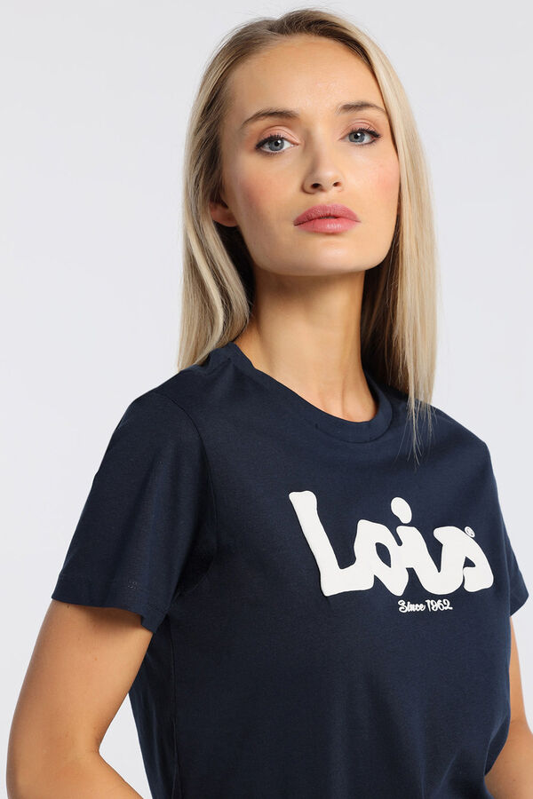 Lois  T-shirt manga curta azul