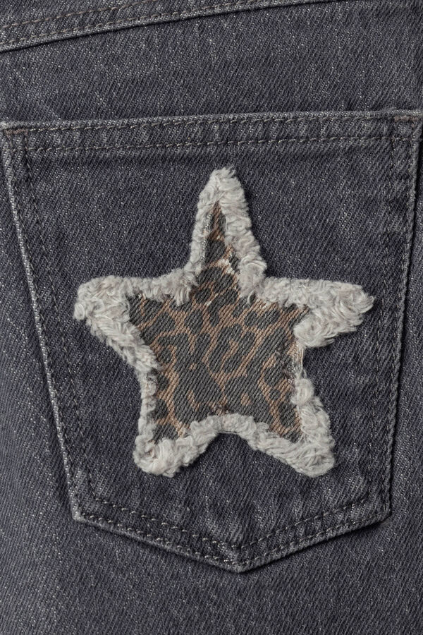 Springfield Kids Garota Estrela do Jeans cinzento