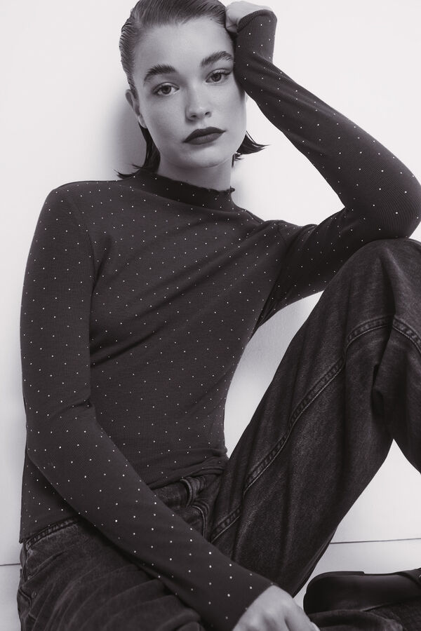 Springfield T-shirt com strass vermelho