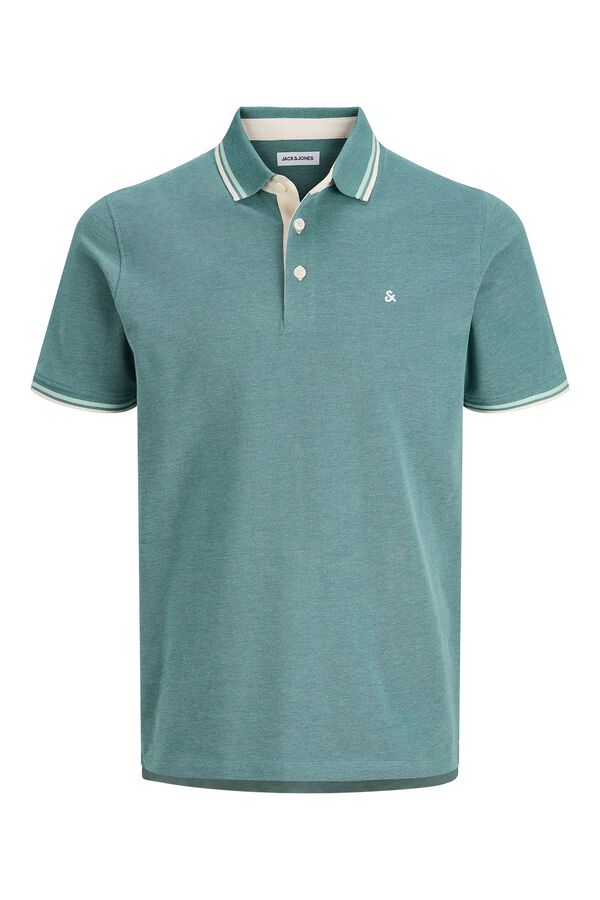 Jack & Jones Polo em algod&atilde;o b&aacute;sico azul