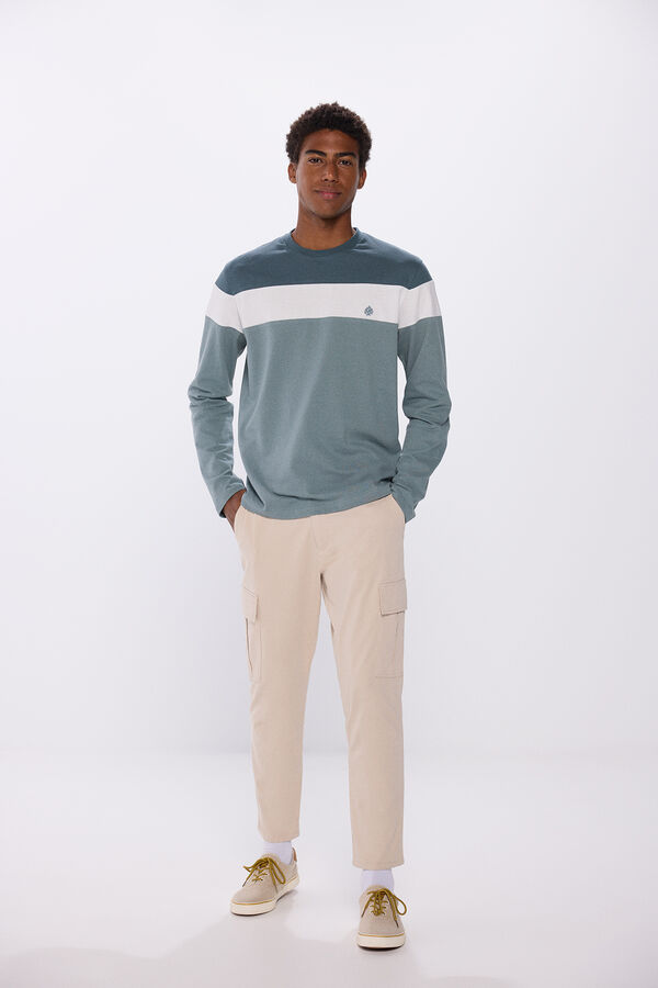 Springfield Cut long sleeve t-shirt acqua