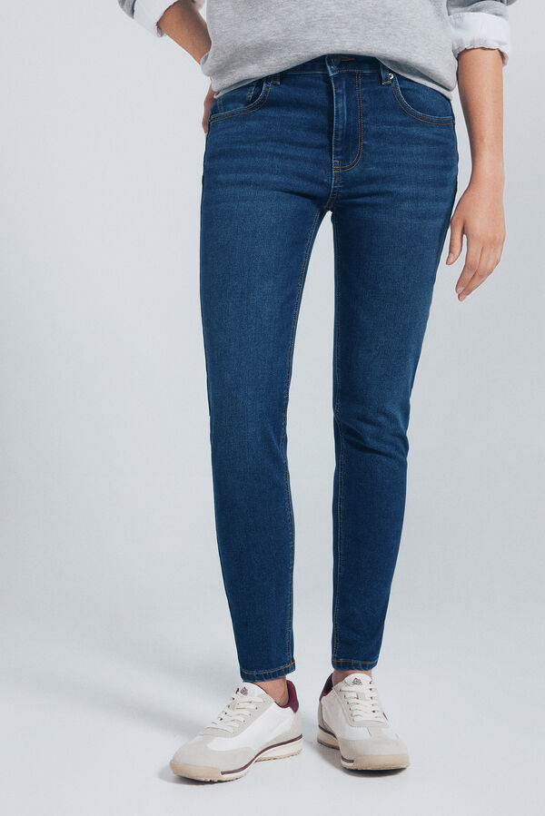 Springfield Jeans Push up azul