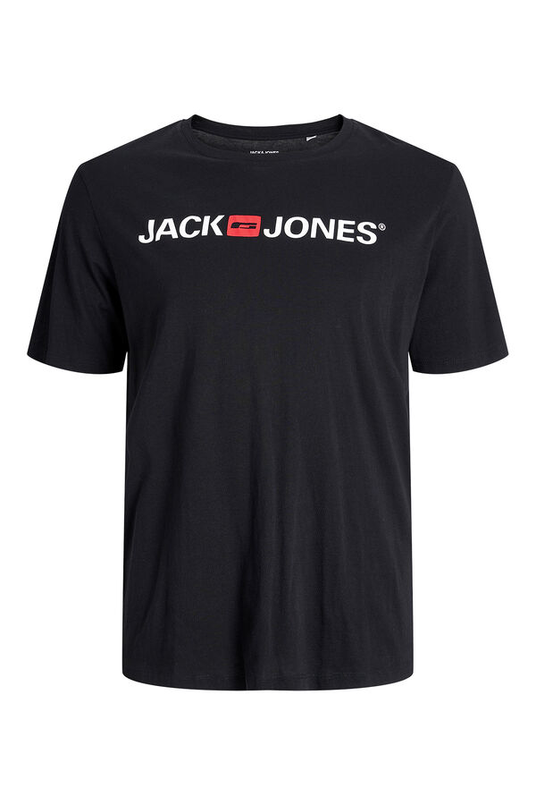 Jack & Jones PLUS Basic logo T-shirt  black