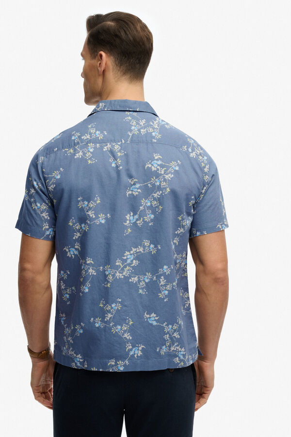 Superdry Camisa de manga curta estampada azul