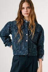 Pepe Jeans Camisa curta com estampa floral azul