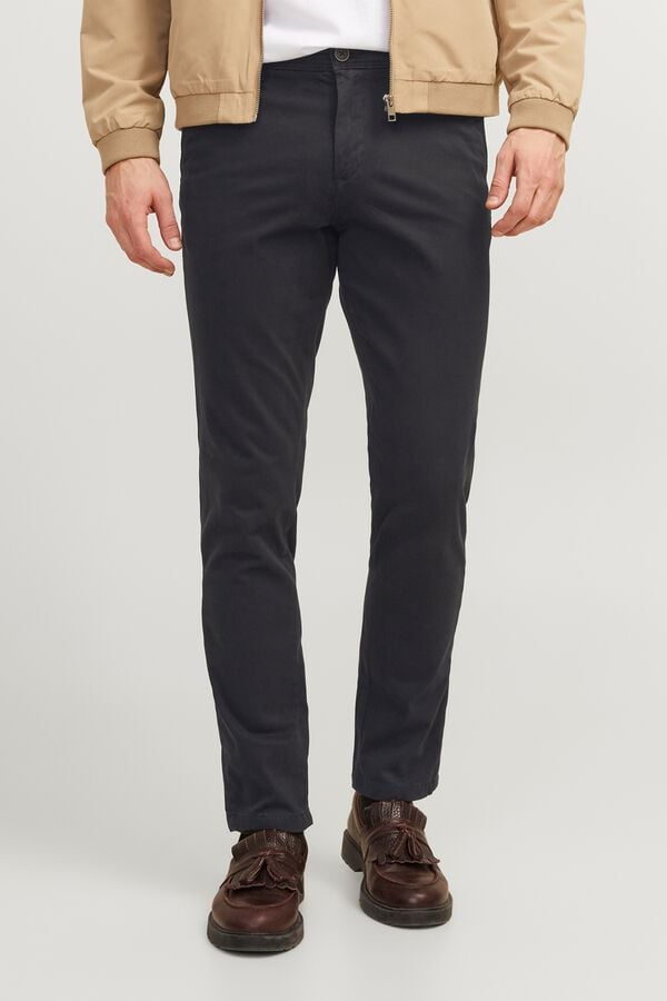Jack & Jones Cal&ccedil;as chino slim preto