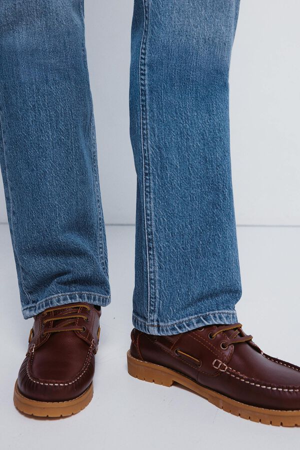 Springfield Sapatos náuticos de couro cru