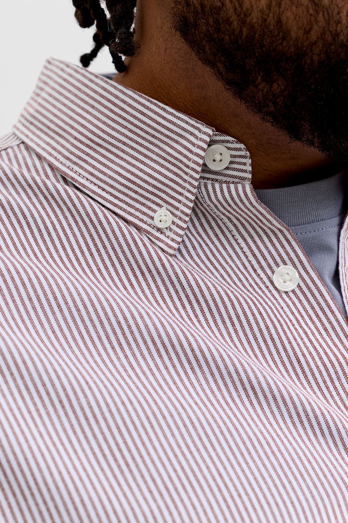 Jack & Jones PLUS Camisa Oxford de manga comprida estampada