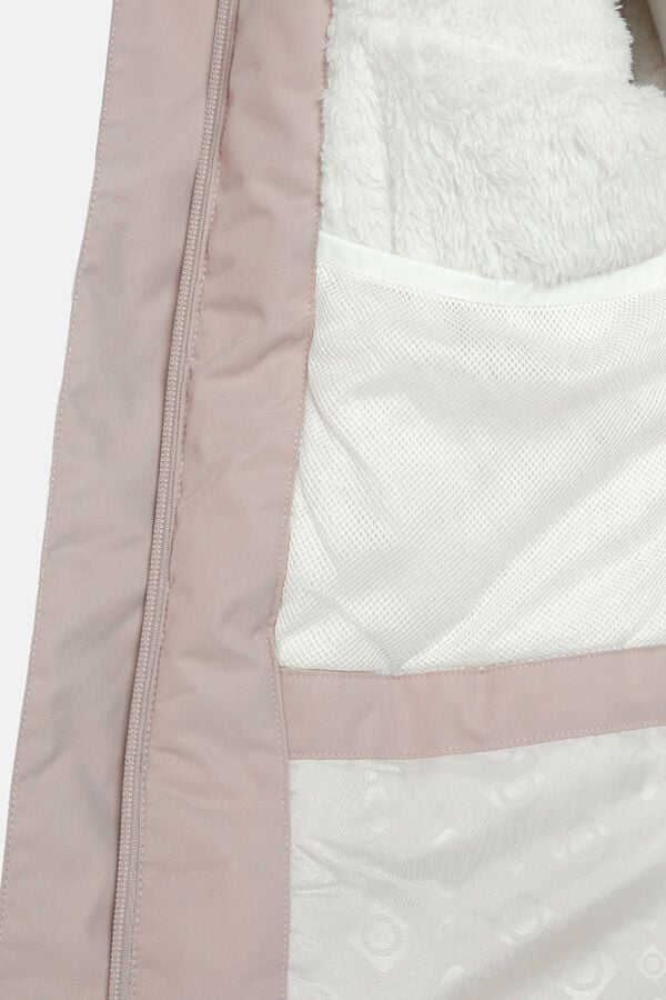 Izas Belvis com casaco acolchoada impermeável rosa