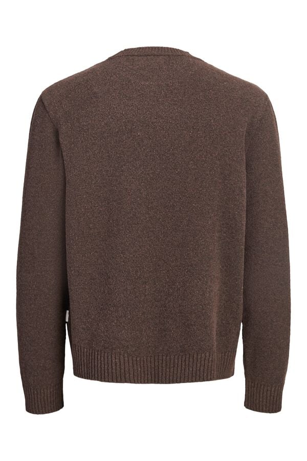 Jack & Jones Camisola de gola redonda castanho