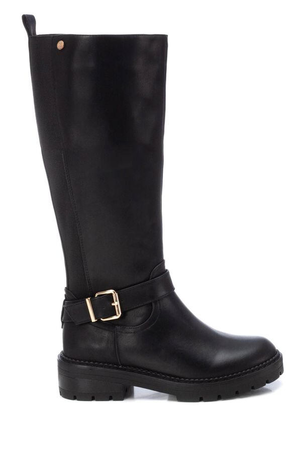 Springfield Biker dress boot with buckle  black