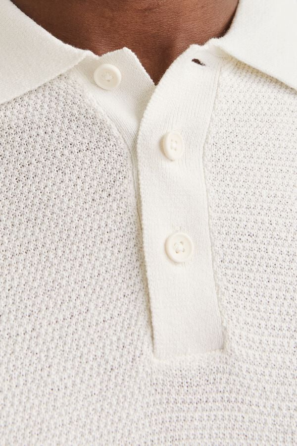 Jack & Jones Polo regular fit em malha branco