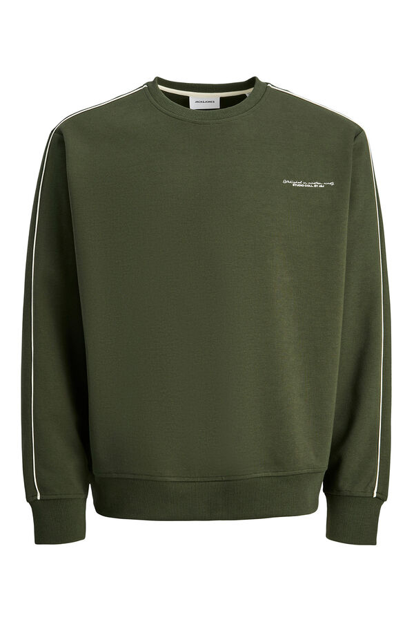 Jack & Jones Sweatshirt básico com gola redonda verde