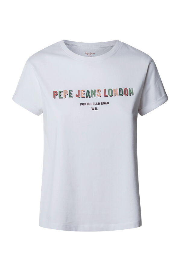 Pepe Jeans T-shirt manga curta rufina branco