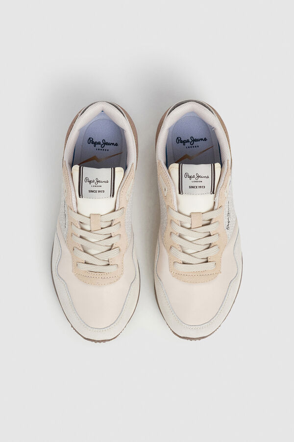 Pepe Jeans Zapatillas Running Logo Estampado beige
