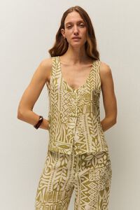 Systemaction Top estampado &eacute;tnico